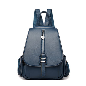 Zee Leather - Soft Leather Ladies Backpack Practical And Fashionable Travel