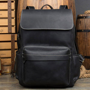Zee Leather - Crazy Horse Men backpack Leather cowhide leather luggage