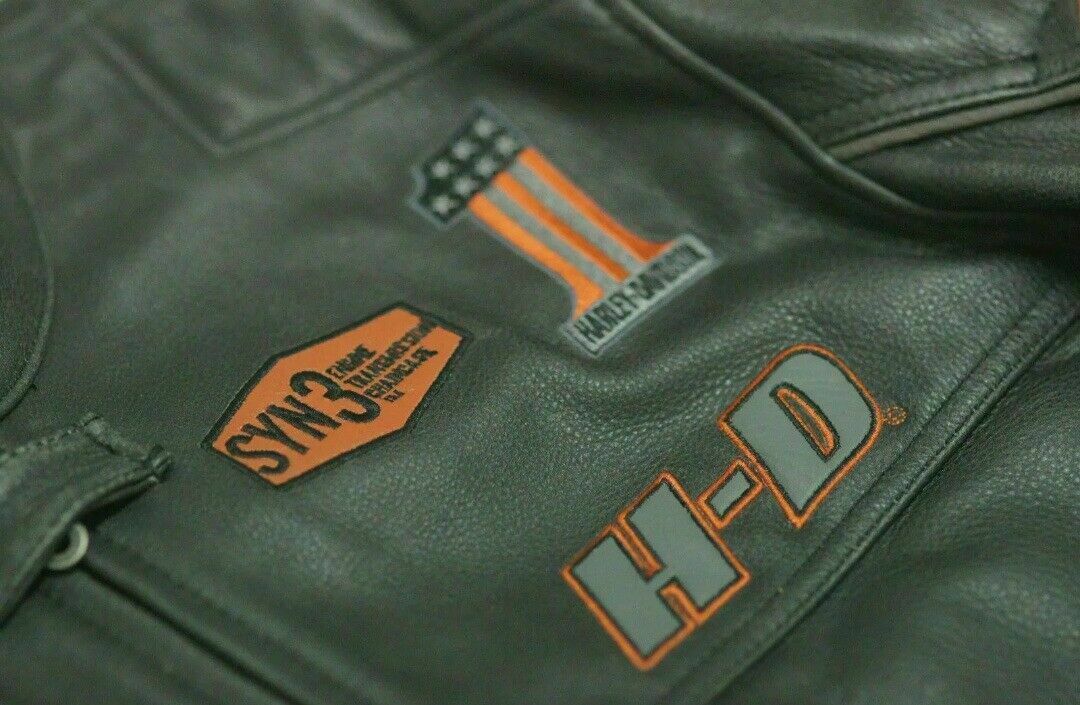 Mens Harley Davidson Screaming Eagle Motorcycle Leather Jacket