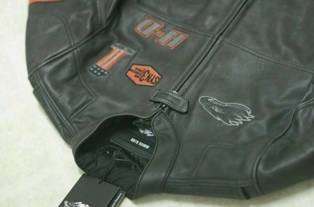 Mens Harley Davidson Screaming Eagle Motorcycle Leather Jacket